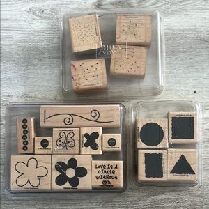 Stampin Up Wooden Stamp Sets